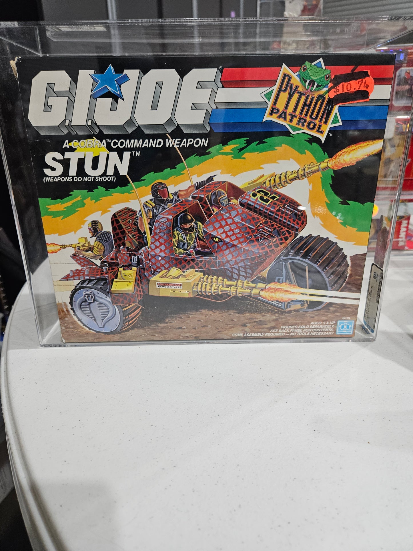 1989 Hasbro GI Joe Python Patrol Stun AFA 80 Q-NM