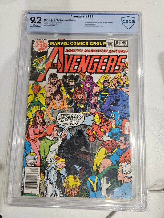 1979 Marvel Avengers #181 CBCS 9.2