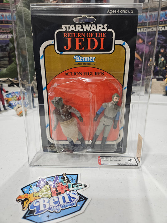 1983 Kenner Star Wars ROTJ 2-Pack Klaatu / Gen. Madine AFA 40