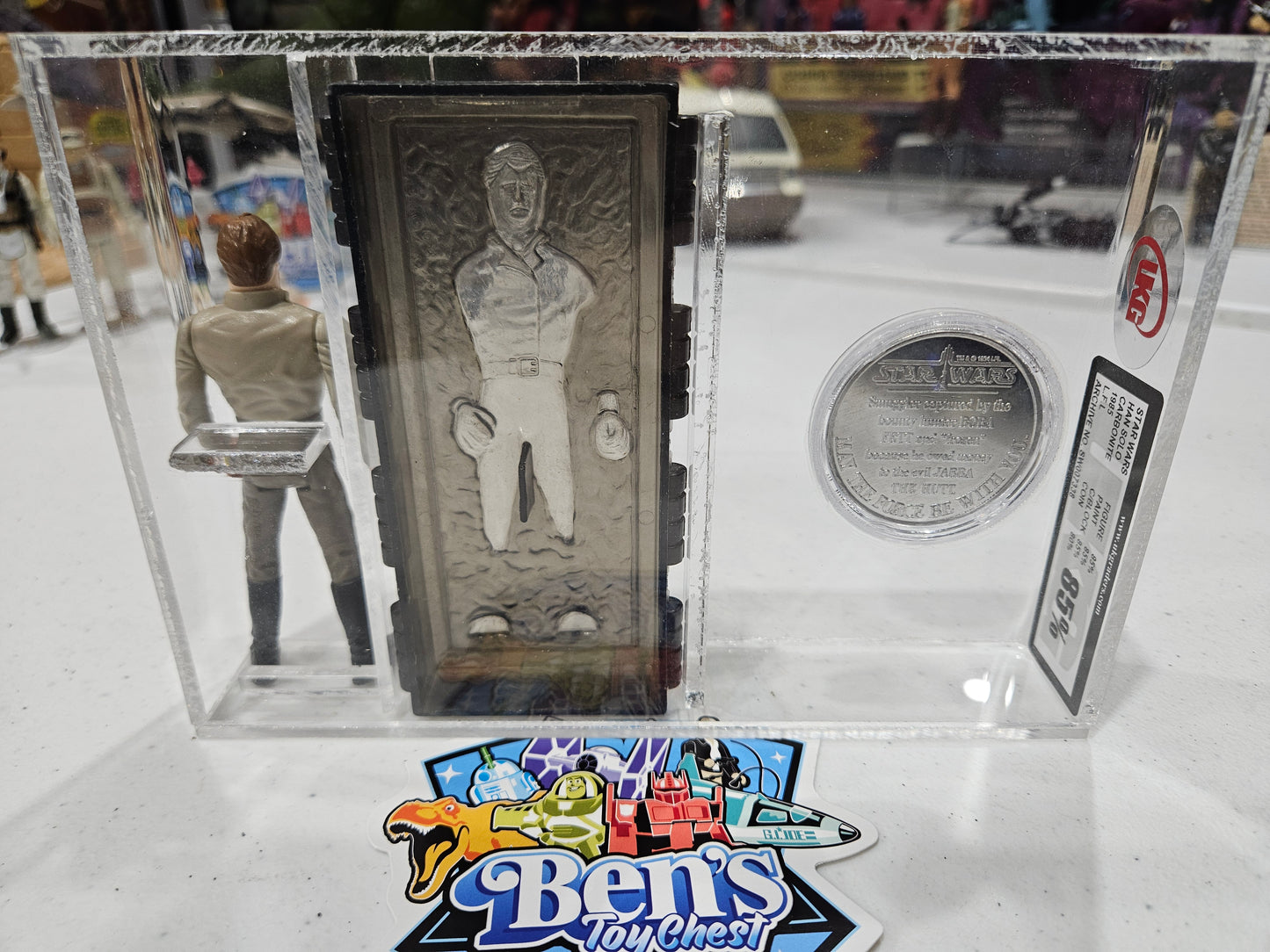 1985 Kenner Star Wars Han Solo Carbonite POTF UKG 85%