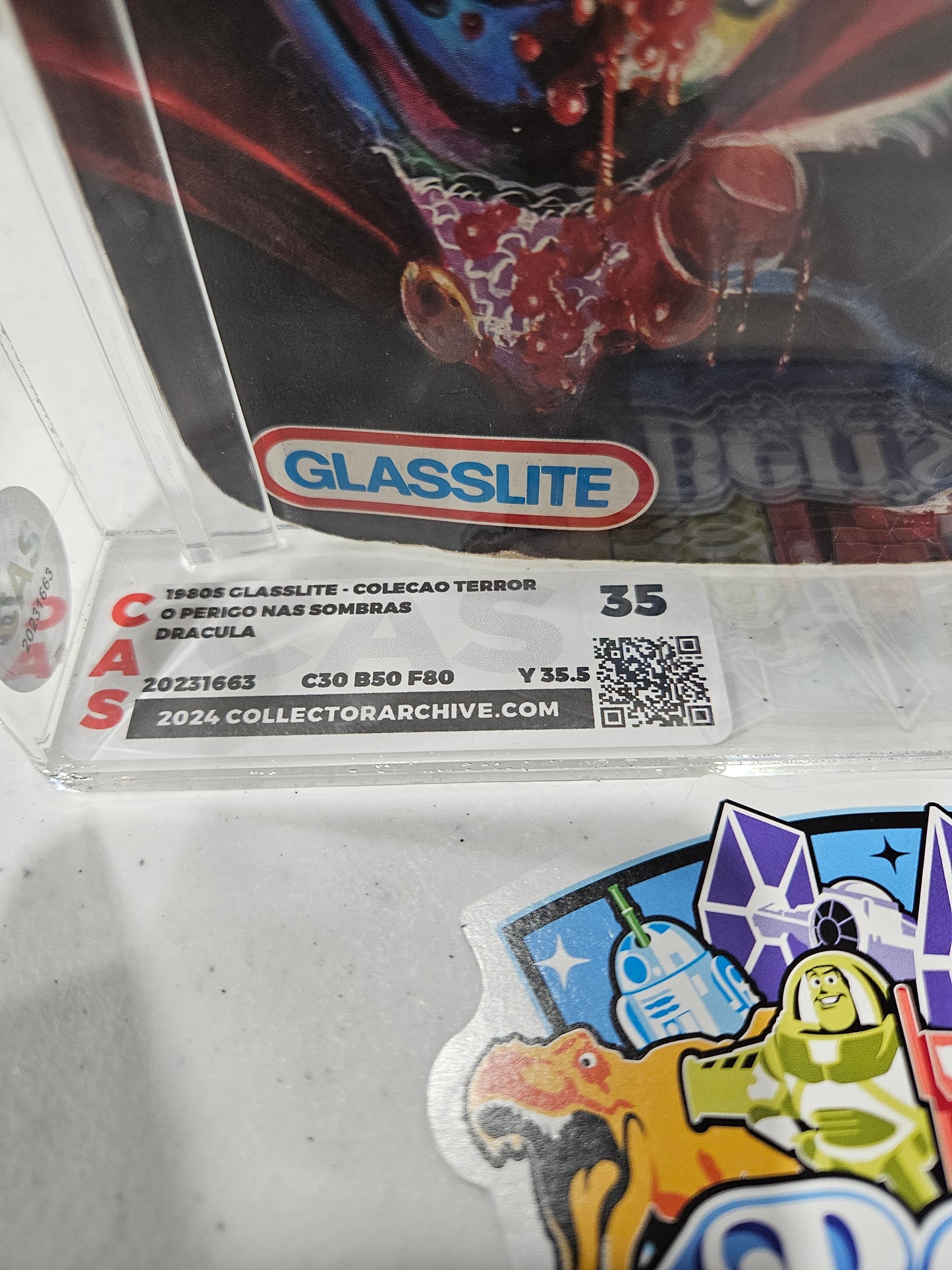 1980s Glasslite Coleco Terror Dracula CAS 35