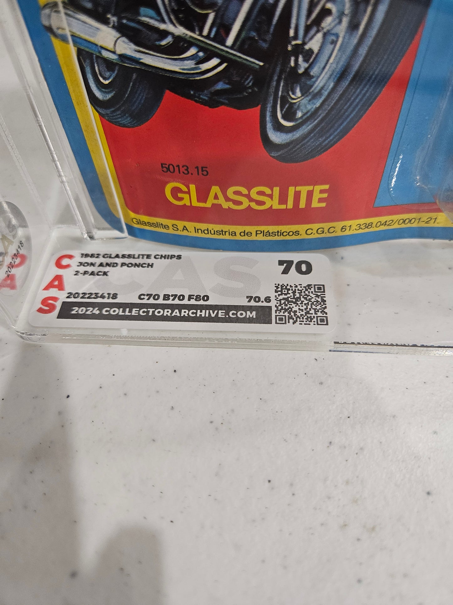 1982 Glasslite Chips Jon & Ponch CAS 70