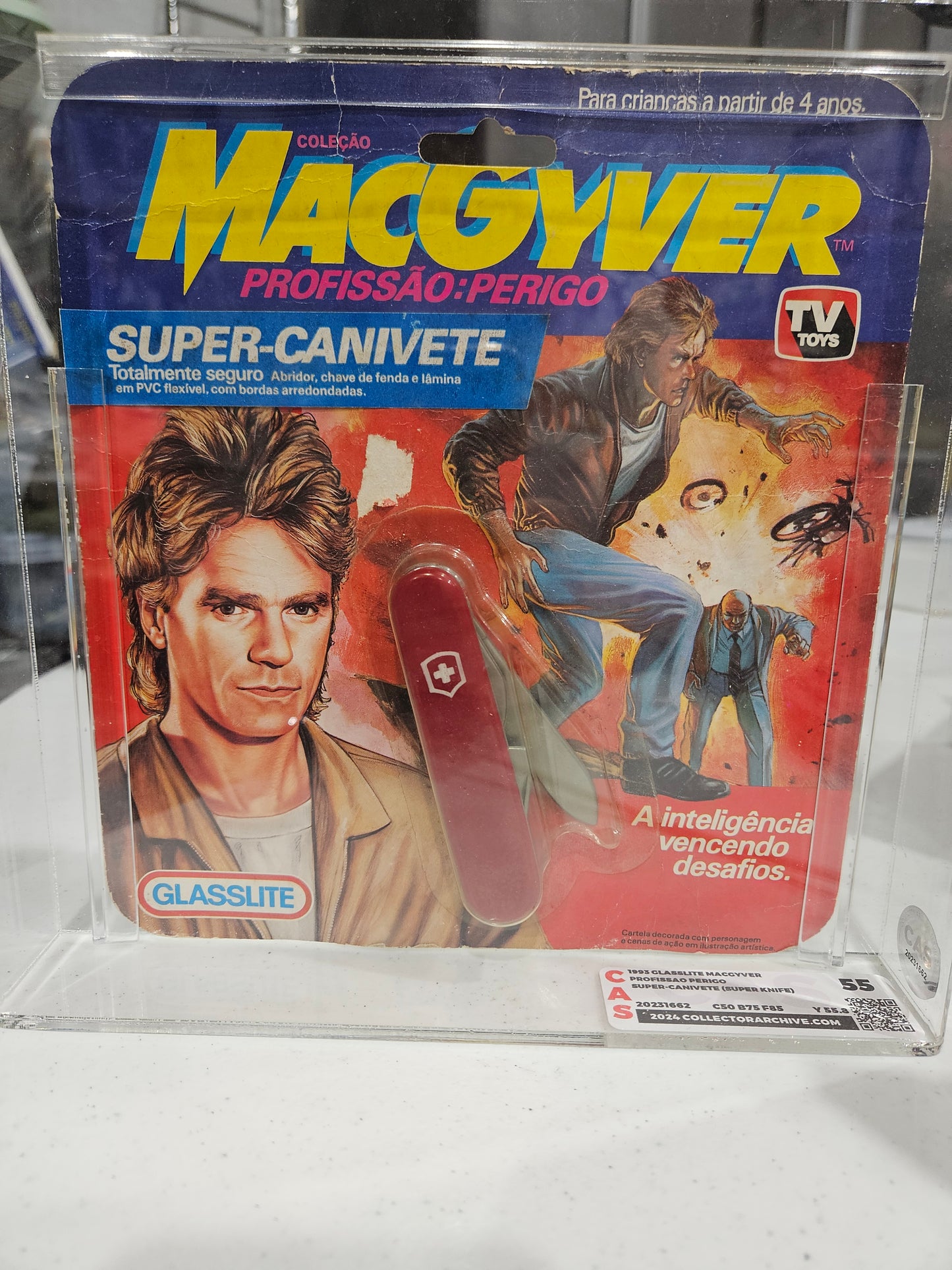1993 Glasslite MacGyver Super-Canivete (Super Knife) CAS 55