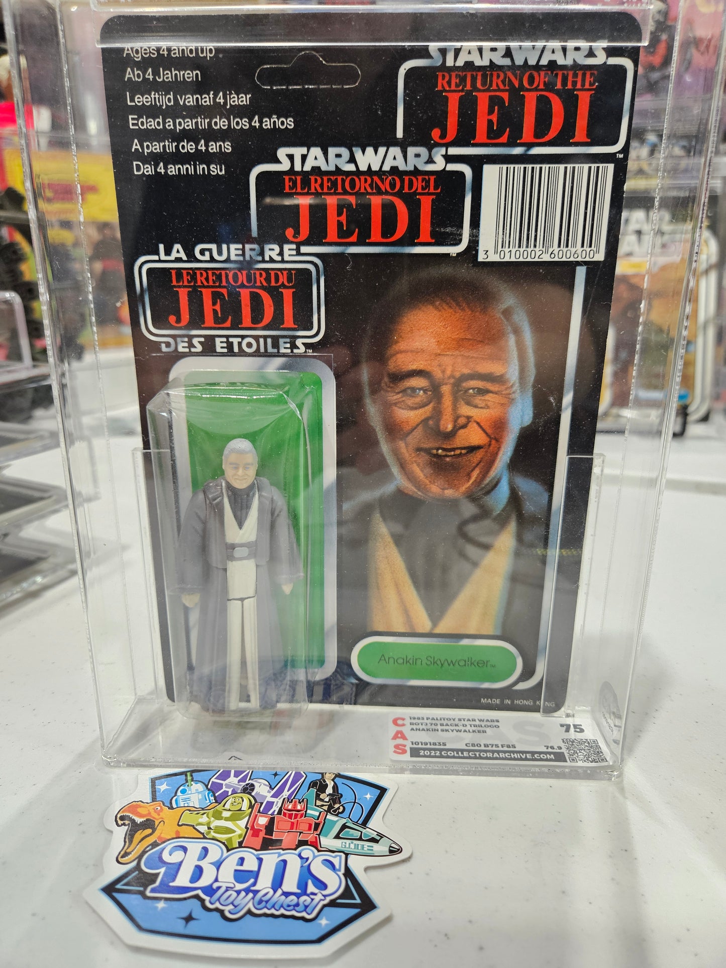 1983 Palitoy Star WArs ROTJ Trilogo Anakin Skywalker CAS75