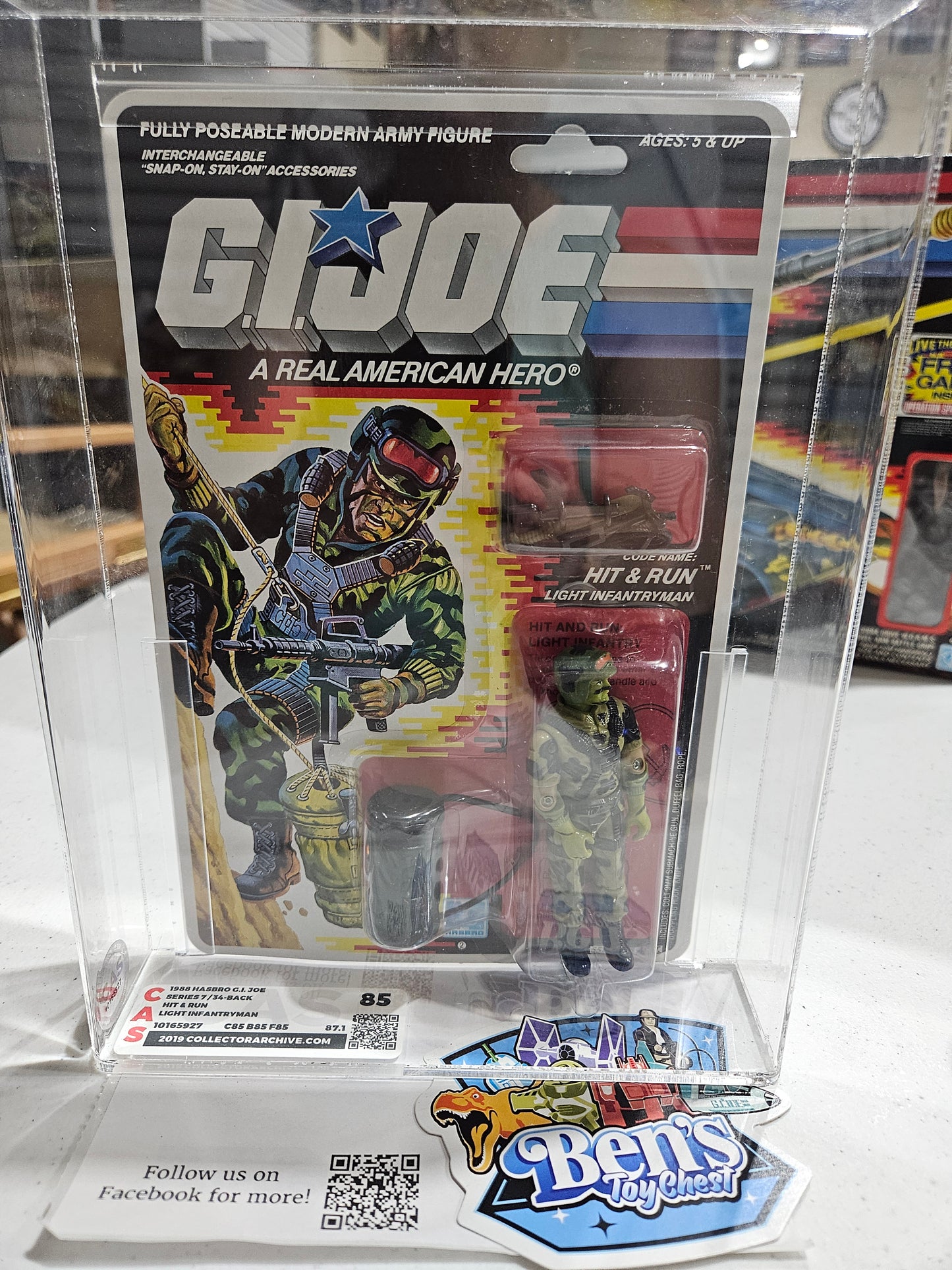 1988 Hasbro GI Joe Hit & Run CAS 85