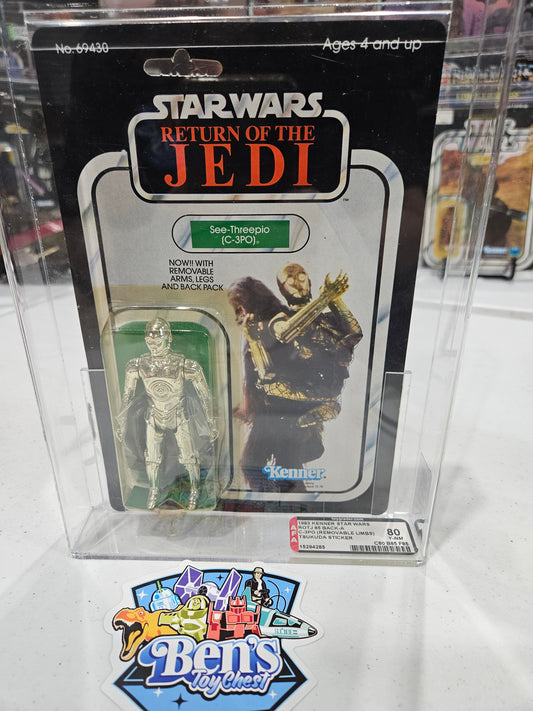 1983 Kenner Star Wars C-3PO (Removable Limbs) Tsukuda AFA 80