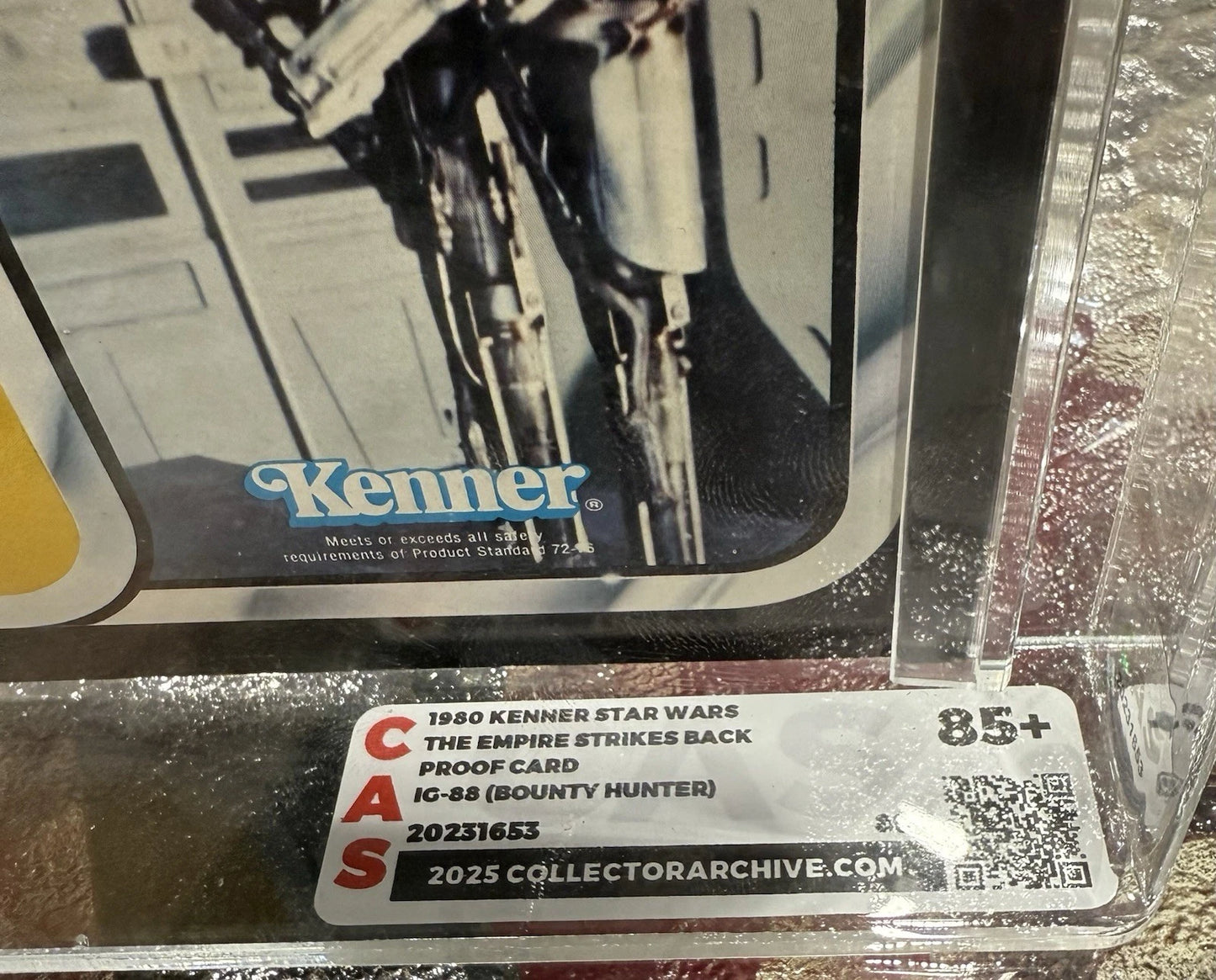 1980 Kenner Star Wars IG-88 Proof Card CAS 85+